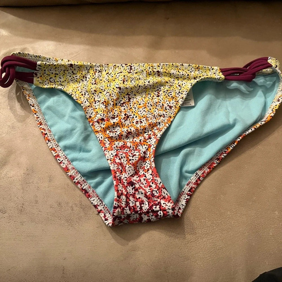 Althea multi color bikini bottom, size Small - Picture 1 of 5